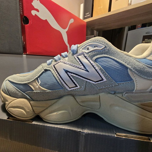 New Balance 9060 sports shoes like new, blue and cream