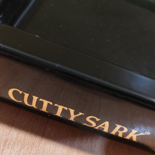 Cutty Sark Scotch Whisky Ceramic Ashtray used, vintage promotional