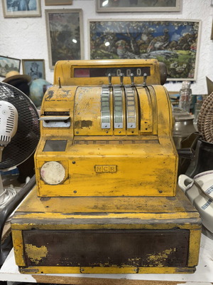 NCR National Cash Register ретро механичен касов апарат употребяван