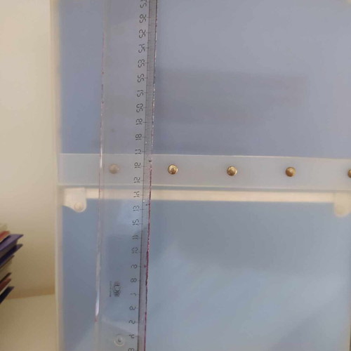 Double CD drawer unit like new, blue translucent PVC