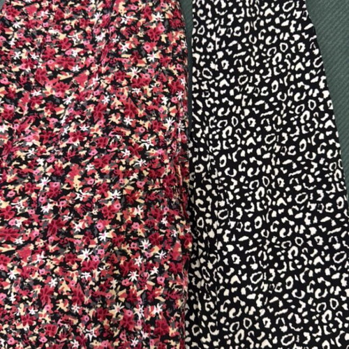 Midi skirts used, 2 pieces, multicolor, size S