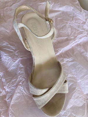 Πλατφόρμες μεταχειρισμένες, 10ποντο, σουέτ, μπεζ, μέγεθος 38