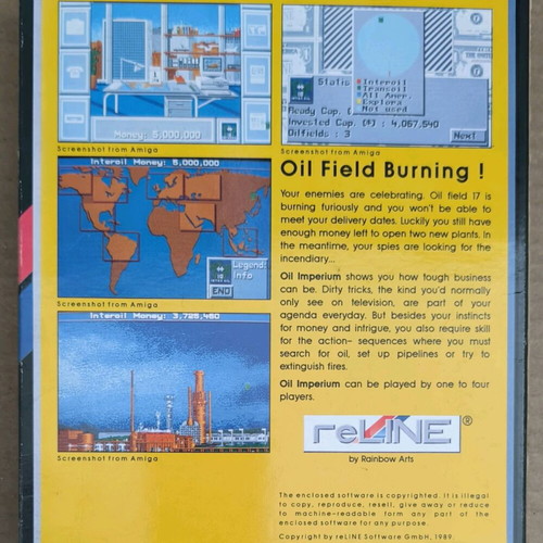 Oil Imperium (reLINE Software) Atari ST like new, complete in box
