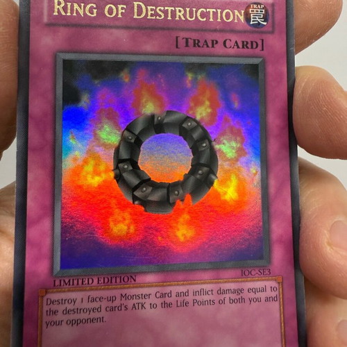 Κάρτα Yu-Gi-Oh Ring of Destruction limited edition χρυσή μεταχειρισμένη