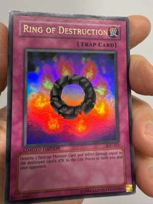 Κάρτα Yu-Gi-Oh Ring of Destruction Limited Edition Gold σε άριστη κατάσταση