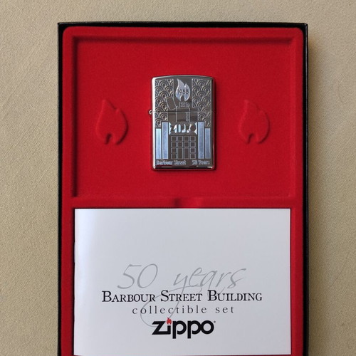 Zippo 2005 50 Years Barbour Street Building collectible lighter mint condition