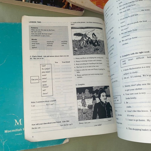 English learning books set of 4 used