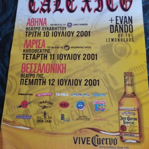 Calexico flyer 2001 used, Evan Dando Lemonheads