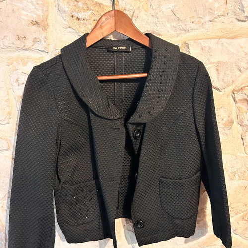 Eleanora Amadei Black Skirt Suit Size L like new
