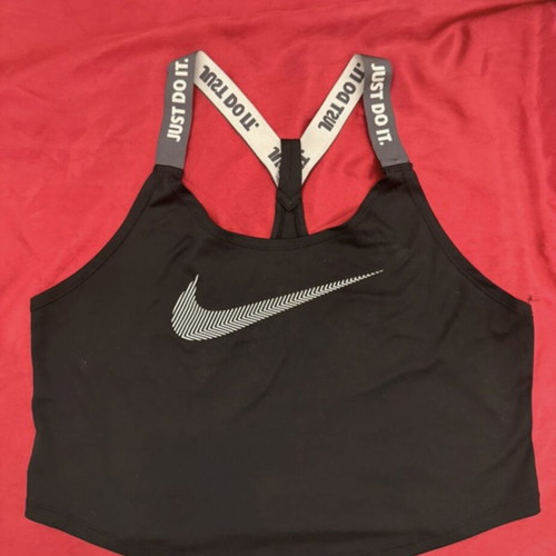 Nike sports top, black, size S