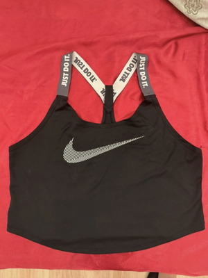 Nike sports top, black, size S
