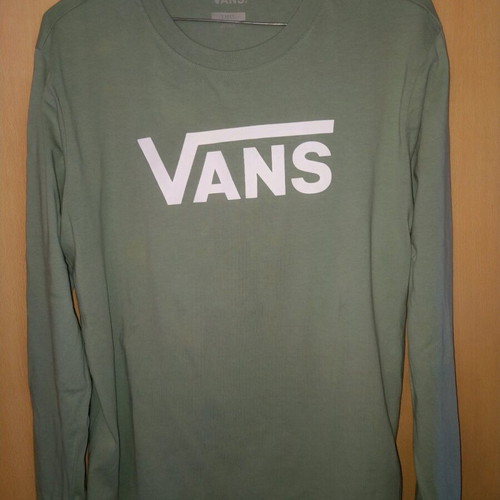 Vans men's long sleeve t shirt large mint color like new