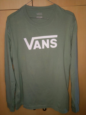 Vans men's long sleeve t shirt large mint color like new