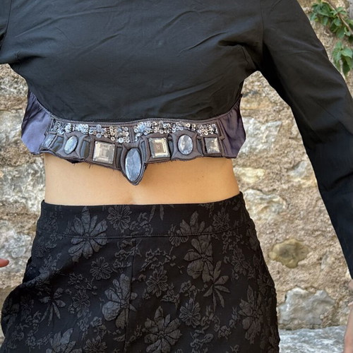 Daisy Street Cropped Blouse with Statement Waist Detail