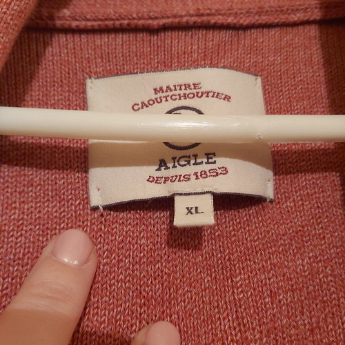 Aigle jacket XL used in peach color