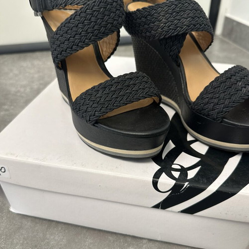 Nine West platform sandals size 37 like new black