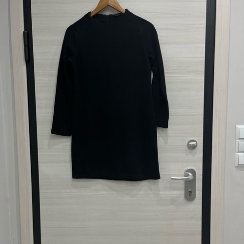 Zara blouse dress used, wool, black, A-line, size L