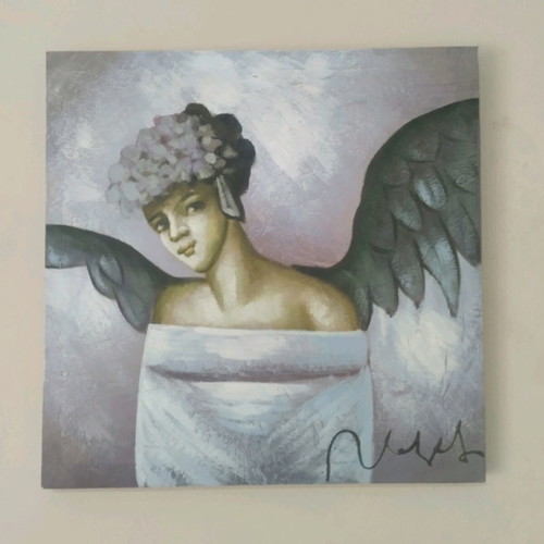 Angel painting in modern style like new