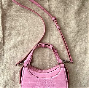 Ζαρα τσάντα ροζ