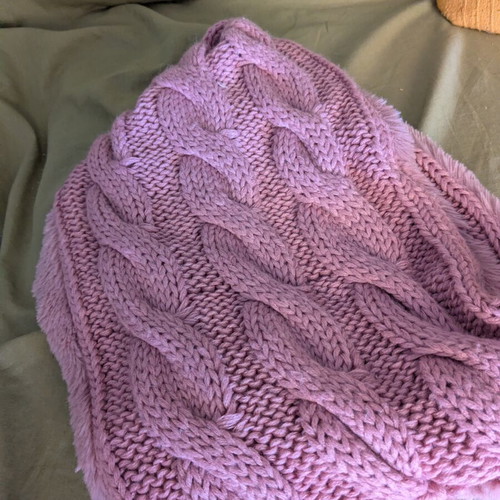 Infinity scarf used, pink