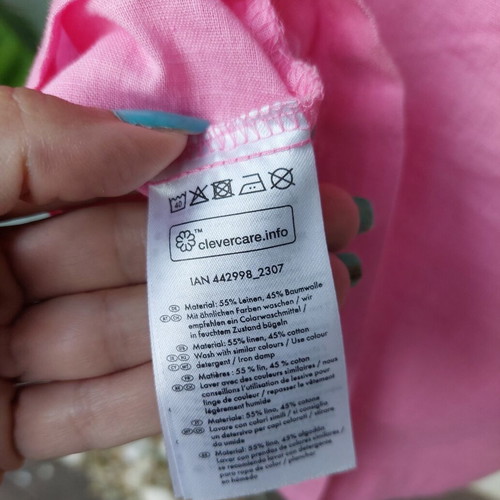 Esmara pink linen blouse large