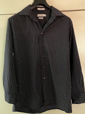 Calvin Klein vintage shirt like new, navy blue, size L slim fit