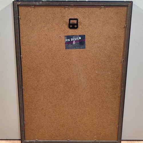 Krombacher beer promotional hanging mirror in wooden frame like new