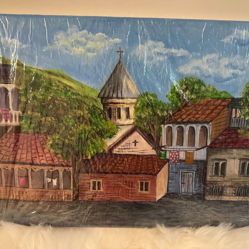 Unsigned painting new 40 x 30 in plastic wrap