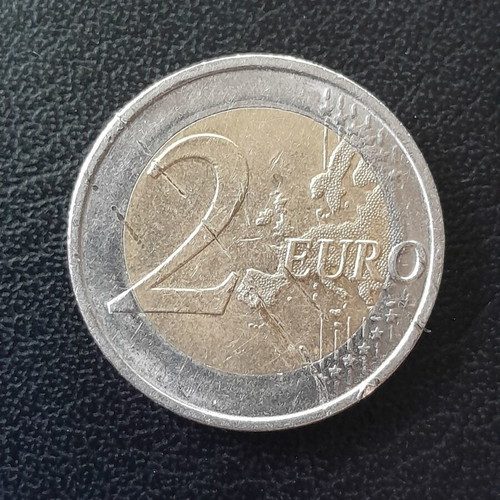 Commemorative 2 Euro coin with factory defect, Germany 2018