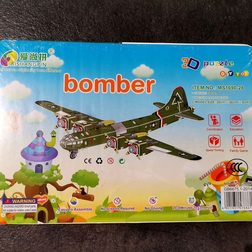 3D Puzzle Bomber Airplane new