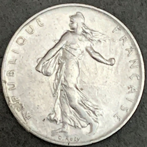 Coin France One 1 Franc 1960 used