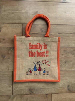 Jute shoulder bag 30cm x 30cm