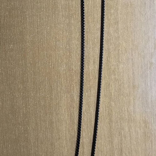 Boss men's necklace used, black plated stainless steel