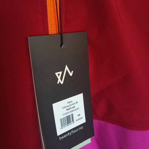 Twenty Four soft shell hiking jacket new, red and pink, sizes 50 and 54