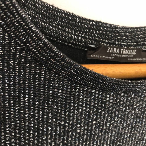 Zara metallic blouse dress used, size M