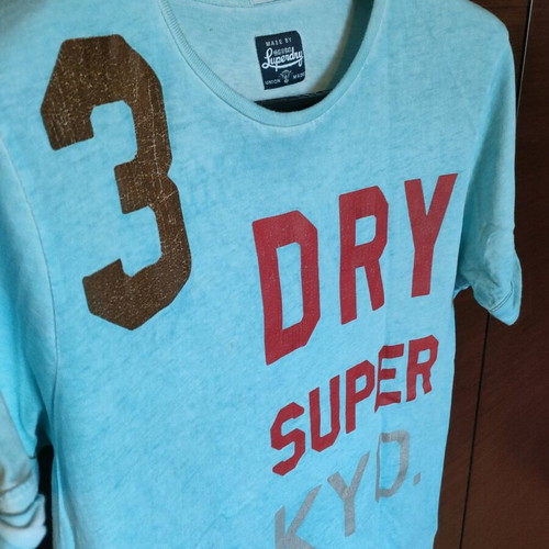 Superdry turquoise t-shirt used, size XL