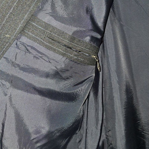 Men's wool suit jacket, dark anthracite