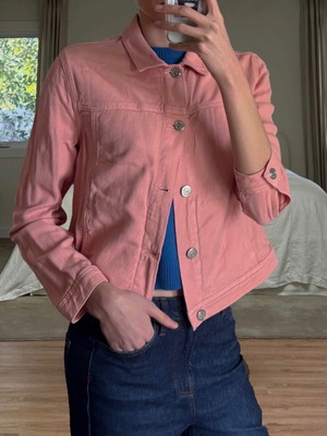 Pink denim jacket Samsoe & Samsoe new, organic cotton