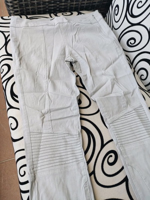 Bershka beige biker pants used, size 40
