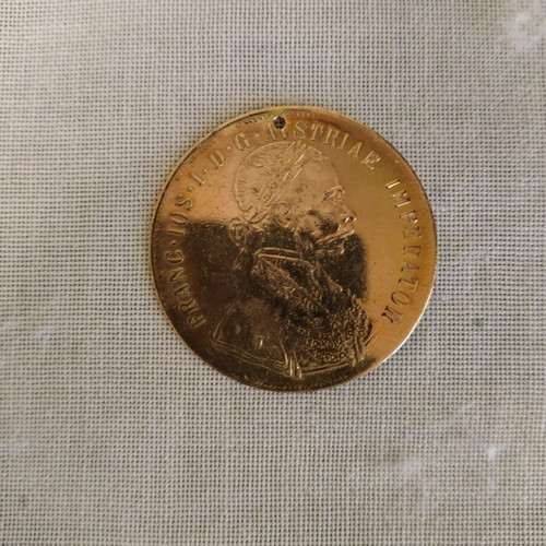 Austrian 4 Ducats Coin used, rare first strike 1904