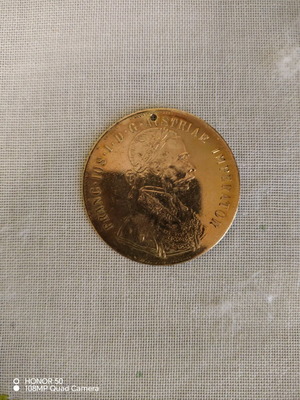 Austrian 4 Ducats Coin used, rare first strike 1904