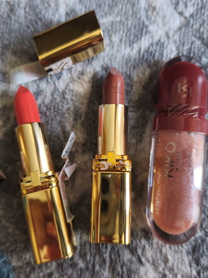 Σετ 3 κραγιόν Kiko και L'Oréal καινούργιο