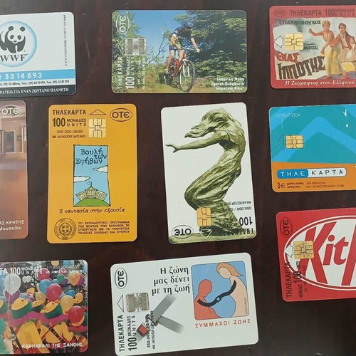 Phone cards like new, pack of 10 pieces