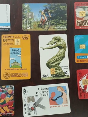 Phone cards like new, pack of 10 pieces