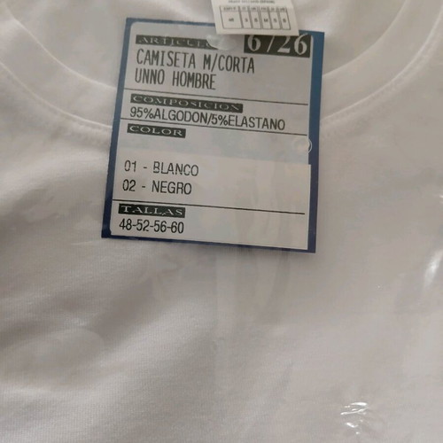 Unno white t-shirt with scoop neck new, size S