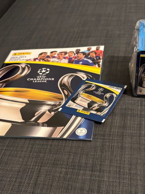 Panini Champions League 2014-2015 album and box with 50 packets in excellent condition