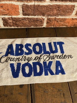 Bar towel Absolut Vodka used, 48 x 22 cm