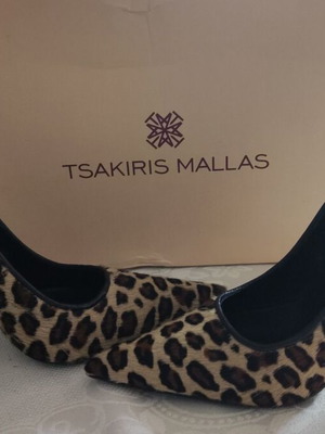 Γόβες Tsakiris Mallas leopard pony σαν καινούργιο, μέγεθος 36, μπεζ και καφέ