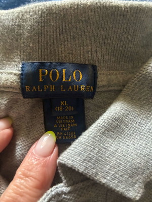 Ralph Lauren Polo shirt like new, teen size 15-16, grey