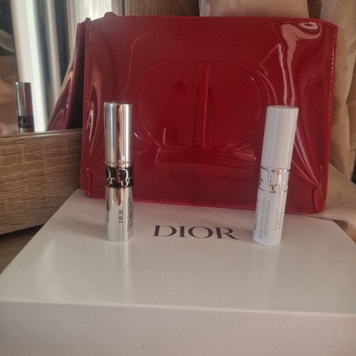 Dior Diorshow Makeup Set with Mascara, Lash Primer & Red Patent Pouch